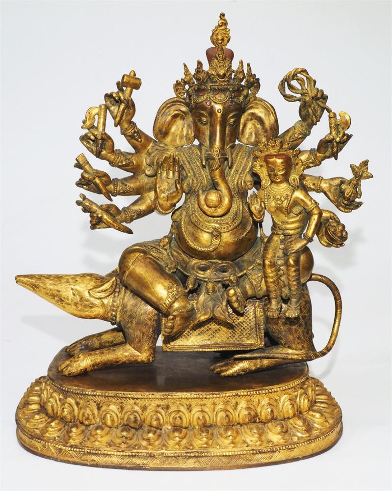 Asiaische Gottheit "Ganesha/Tibet.