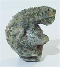 Stein-Tierfigur "Leguan". 