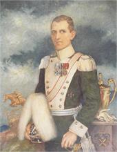 Porträt eines Majors der Bayerischen Schwere Reiter. 