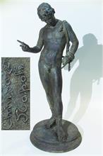Antikisierende Skulptur "Narcissus". 
