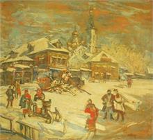 KOROVIN, Konstantin Alexejewitsch. Russische Winterlandschaft. 