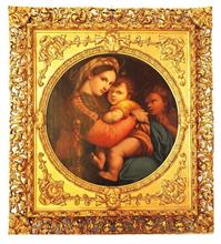 Madonna mit Kind und dem Heiligen Johannes der Täufer. 
