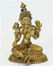 Sternen-Göttin "Tara".   Nepal, 19./20. Jahrhundert. 