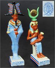 Ägyptische Figuren. HEREND.