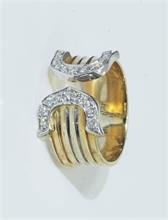 Ring, 750er Gold, 3-farbig.