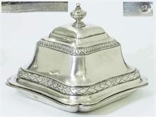 Deckelschale, Silber, aus dem Gouvernement-Service Charkow von Zarin Katharina die Große.