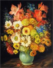Blumenstilleben  in Vase im altmeisterlichen Stil.