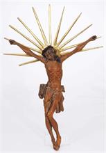 Korpus Christ  ohne Kreuz mit Strahlenkranz.