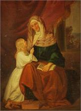 Heilige Anna lehrt Maria das Lesen.