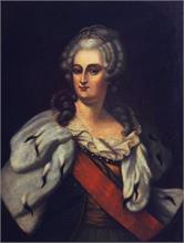 Stilisiertes Portrait von Katharina der Großen (Zarin Katharina II. von Rußland)