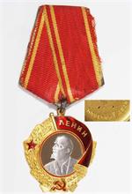 Russischer  Lenin-Orden.  Echt Gold (geprüft) und Platin.