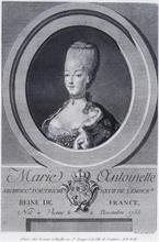 Bildnis Marie Antoniette, Königin von Frankreich.