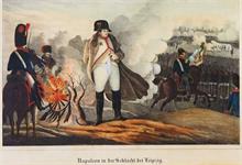 Napoleon in der Schlacht bei Leipzig.