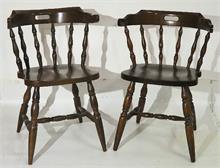 Paar englische Stühle  "Captains-Chair"