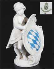 Putto mit bayerischem Wappen.