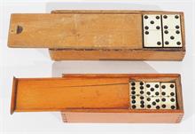 Zwei Dominospiele, Deutsch,  19. Jahrhundert.