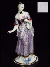 LUCINDA, Figurine der Commedia dell'Arte,   NYMPHENBURG, Jahrhundert.