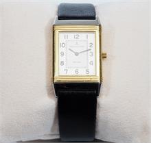 JAEGER LeCoultre Armbanduhr mit Wendegehäuse. Stahl/Gold.