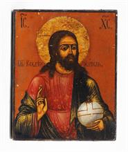 Christus Pantokrator mit Christusmonogramm ICXC,, Russland , 18./19. Jahrhundert