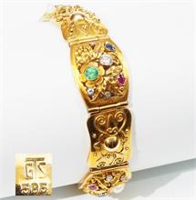 Armband, 585er Gelbgold,