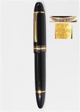 MONTBLANC Kolbenfüller 149 mit bicolorer Goldfeder 4810 aus 750er Gold.