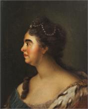 Porträt Katharina  I. (1684 - 1727), zweite Gemahlin Peter des Großen.