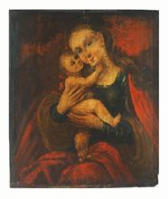 Mutter mit Kind,  nach dem Passauer Gnadenbild Mariahilf von Lucas Cranach d.Ä, 19. Jahrhundert.