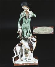 Dame mit Windhund.  1992 Florence.