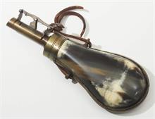 Hornschrotflasche, 2. Hälfte des 19. Jahrhundert.
