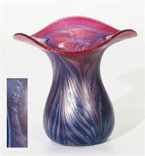 Designer-/Vintage Vase, Kunst-Glasbläserei Karl  Schmid, Zwiesel/ Bayerischer Wald.