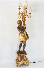 Dekorativer Leuchtermohr im venezianischen Stil,  2.Hälfte 20. Jahrhundert.