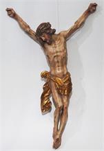 VITUS BERGLER,  Bildhauer/Holzschnitzer  (1911 - 1989 München).   Christuskorpus  als Dreinagel-Typus.