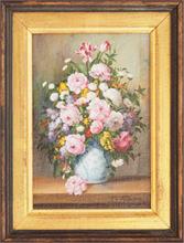 RIZZO, Paolo.  1940 Fiume Rieka/Italien.   "Blumen in Vase".