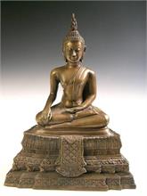 Meditierender Bronze-Buddha. 20. Jh. . 