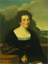 Porträtist.  Biedermeier-Damenporträt. 1. Hl. 19. Jh. 