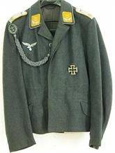 Mlitärische Kleidung. Stoffjacke.  wohl  Luftwaffe. 2. Weltkrieg 