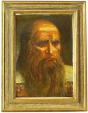 Papini, A.  Porträt Leonardo  da Vinci.  um 1960. 