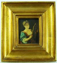 Altmeisterkopist  nach Jean Raoux . 1677 - 1734. Donna Allio Specchio. 