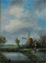 Van Dyck. Henrik. Holländer Windmühle. 