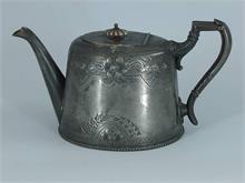 Alte engl. Teekanne. Plated um 1870 - 1900. 