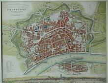 Alte Landkarte.  Frankurt am Main 1837. 