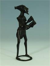 Afrikanische Skulptur Musiker. 