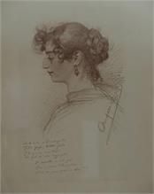 Allers, Christian W.  1857 - 1915.  Mädchenporträt.