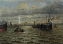 Koller, L .   Hamburger Hafen.  um 1930/40. 