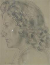 UNDERBERG , Ruth. 1924 - 2002. Frauenporträt. 