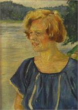 Damenporträt um 1930/40.