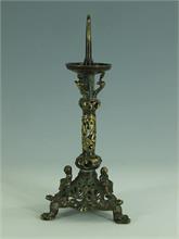 Bronze Leuchter Karolinger. wohl 19. Jahrhundert.  