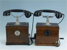 Paar Telefon-Fernsprech-Vermittlungsapperate. 1912.  