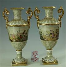 Paar Amphoren-Vasen. Im Sèvres Stil. 