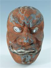Antike japanische NOH-Maske. 18./19. Jahrhundert. 